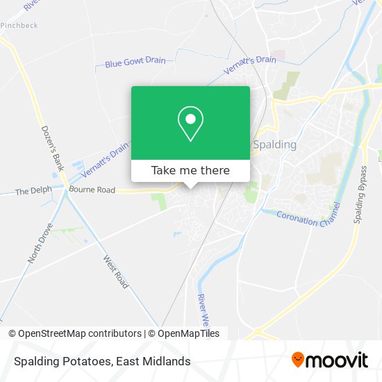 Spalding Potatoes map