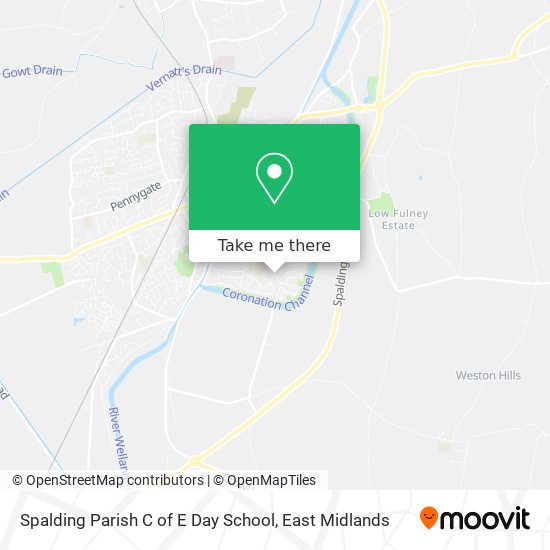 Spalding Parish C of E Day School map