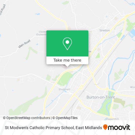 St Modwen's Catholic Primary School map