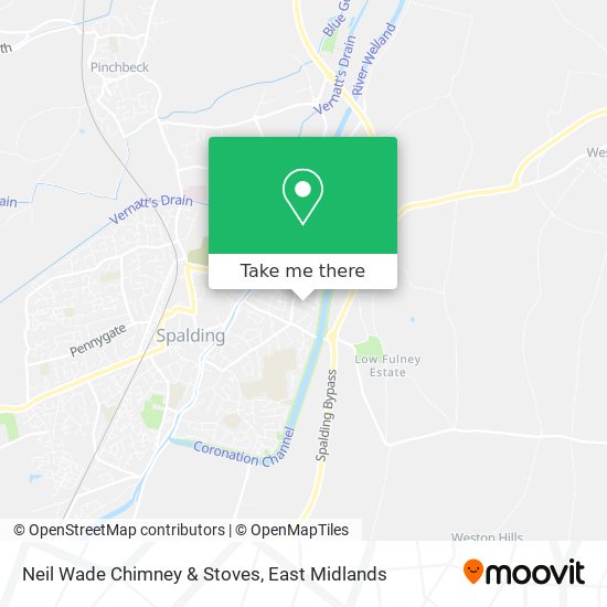 Neil Wade Chimney & Stoves map