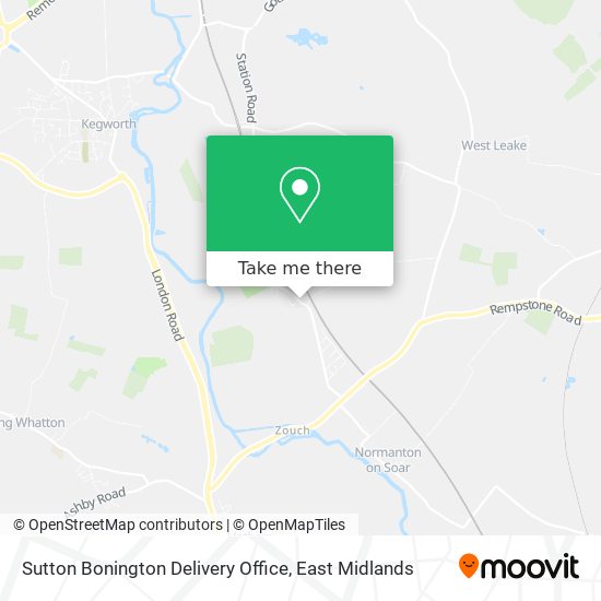 Sutton Bonington Delivery Office map