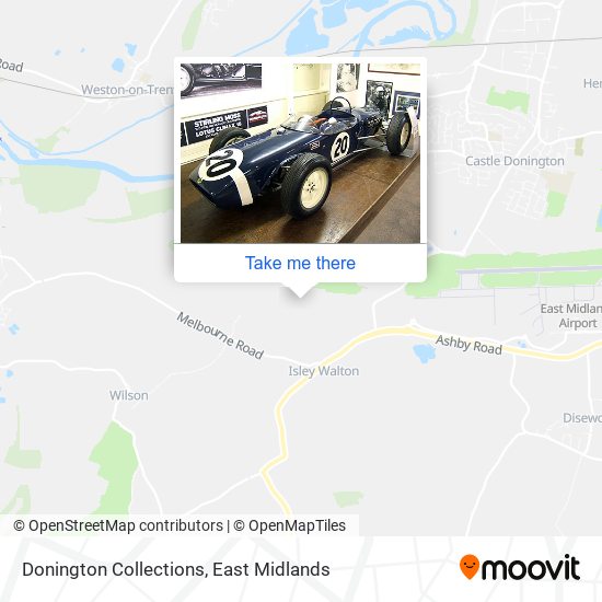 Donington Collections map