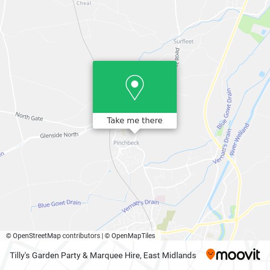 Tilly's Garden Party & Marquee Hire map