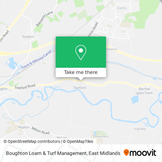 Boughton Loam & Turf Management map
