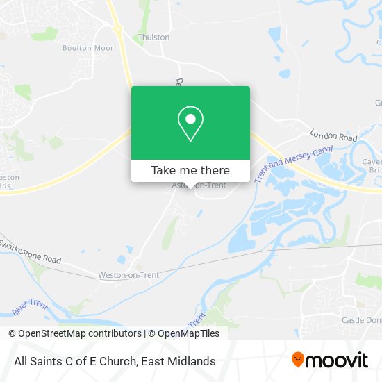 All Saints C of E Church map