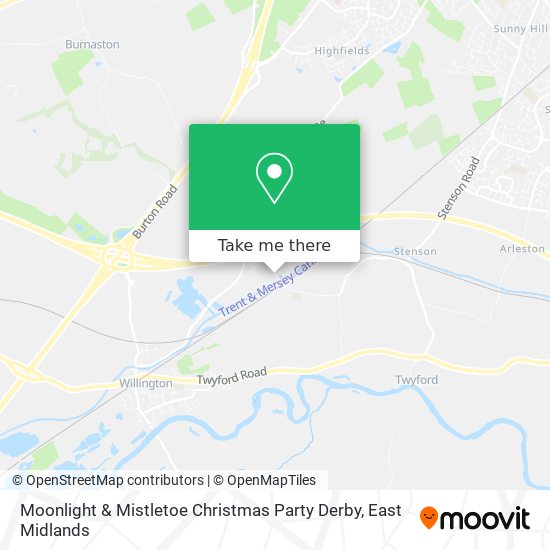 Moonlight & Mistletoe Christmas Party Derby map