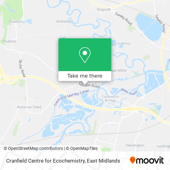 Cranfield Centre for Ecochemistry map