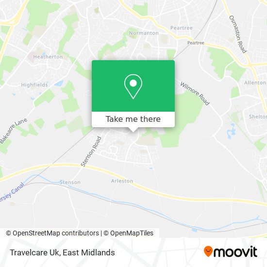 Travelcare Uk map