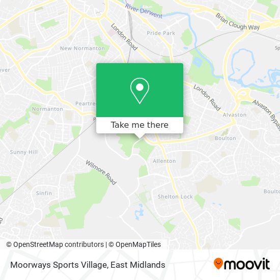Moorways Sports Village map