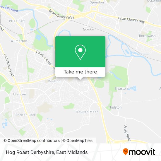 Hog Roast Derbyshire map