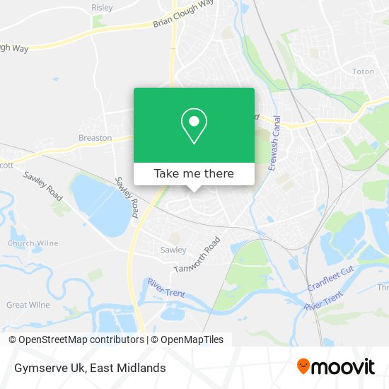 Gymserve Uk map