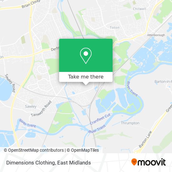 Dimensions Clothing map