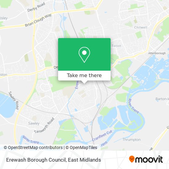 Erewash Borough Council map