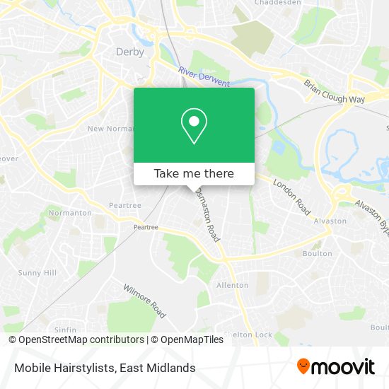 Mobile Hairstylists map