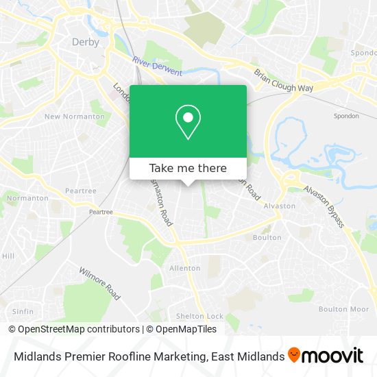 Midlands Premier Roofline Marketing map