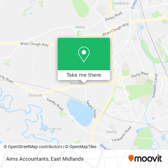 Aims Accountants map