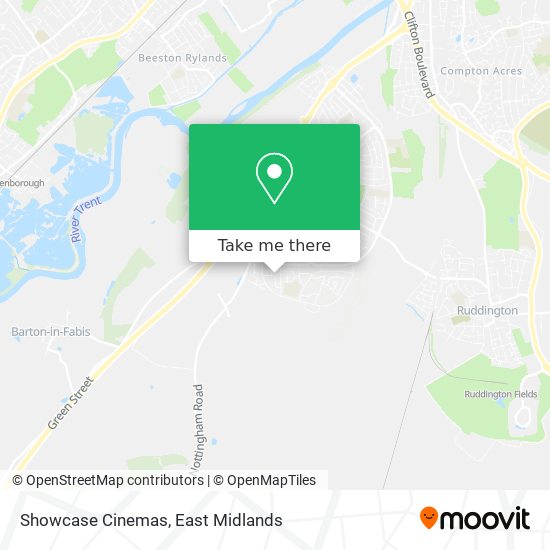 Showcase Cinemas map