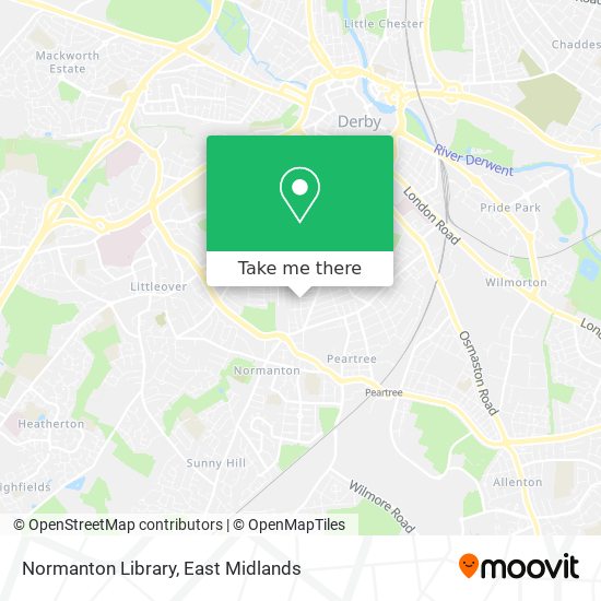 Normanton Library map