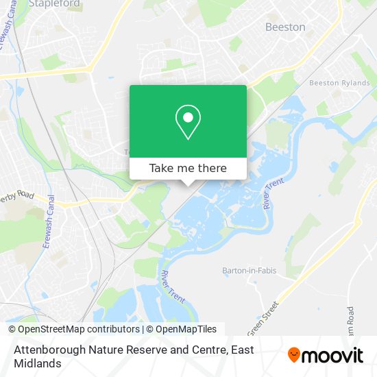 Attenborough Nature Reserve and Centre map