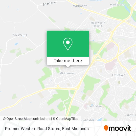 Premier Western Road Stores map