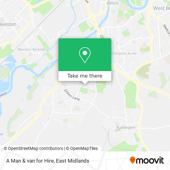 A Man & van for Hire map