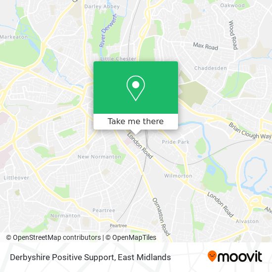 Derbyshire Positive Support map