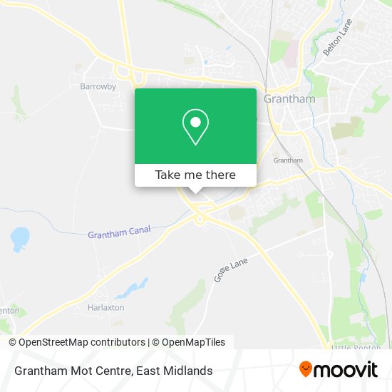 Grantham Mot Centre map