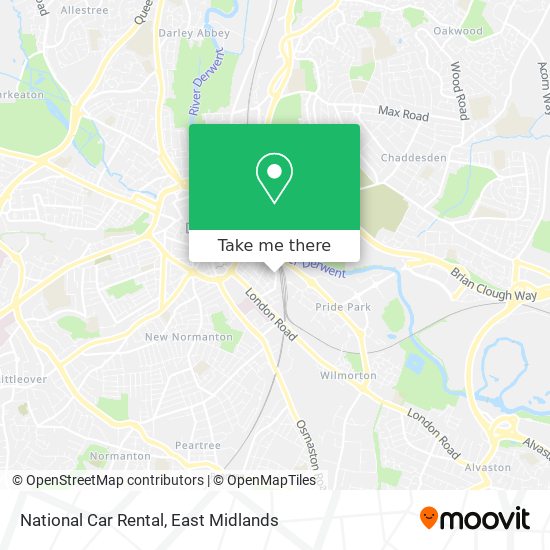 National Car Rental map