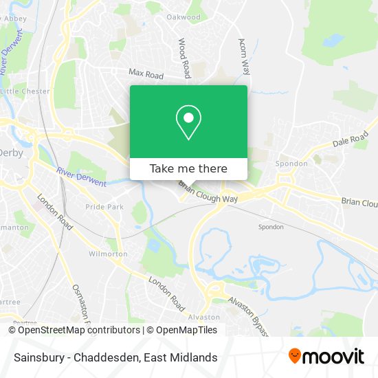 Sainsbury - Chaddesden map