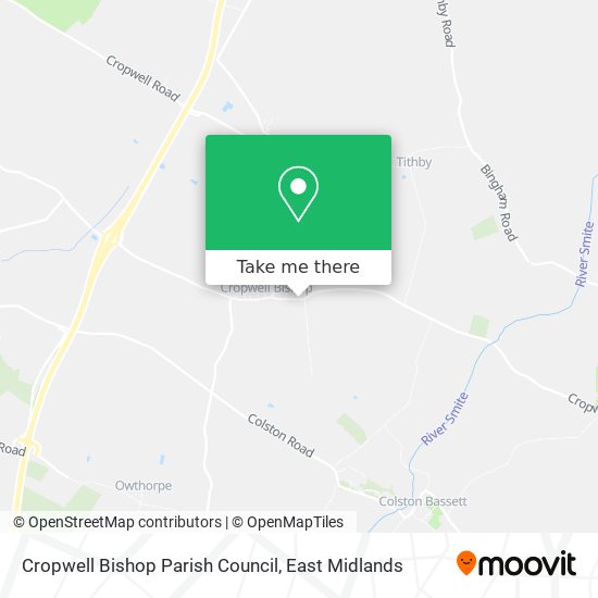 Cropwell Bishop Parish Council map