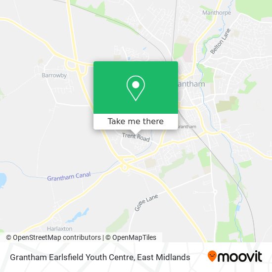 Grantham Earlsfield Youth Centre map