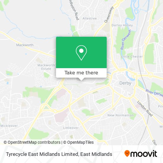 Tyrecycle East Midlands Limited map