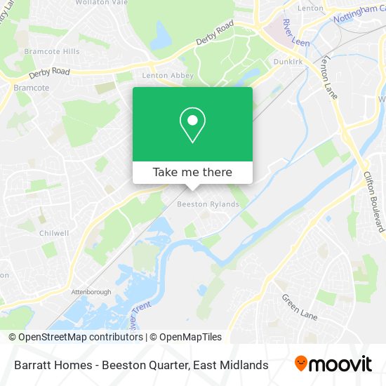Barratt Homes - Beeston Quarter map