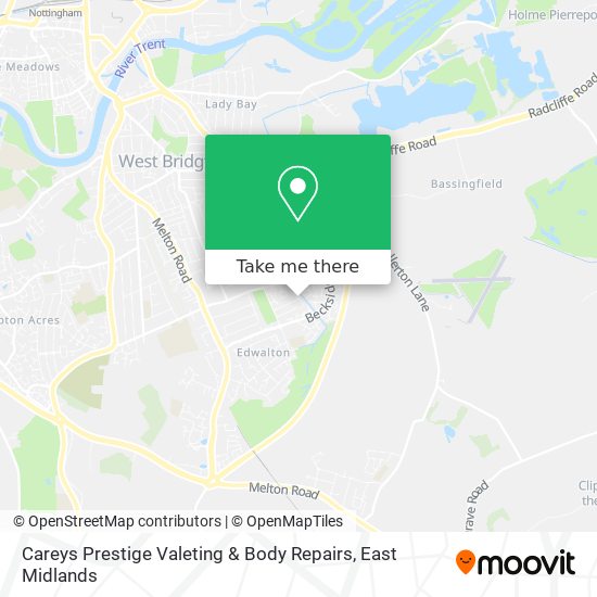 Careys Prestige Valeting & Body Repairs map