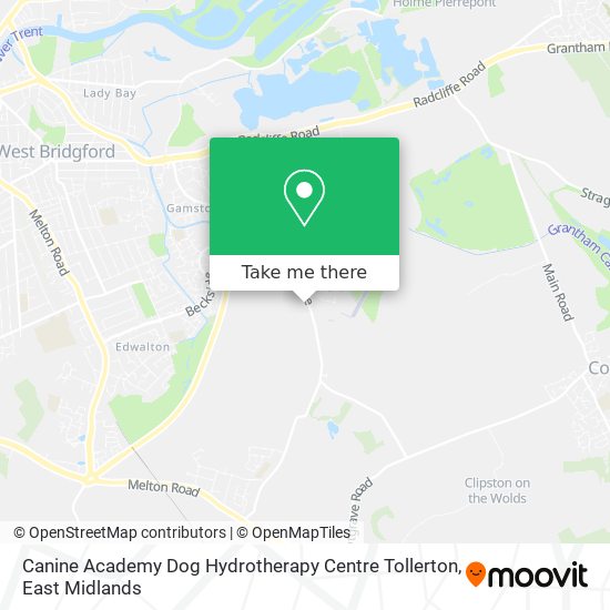 Canine Academy Dog Hydrotherapy Centre Tollerton map