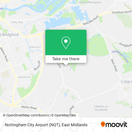 Nottingham City Airport (NQT) map