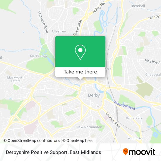 Derbyshire Positive Support map