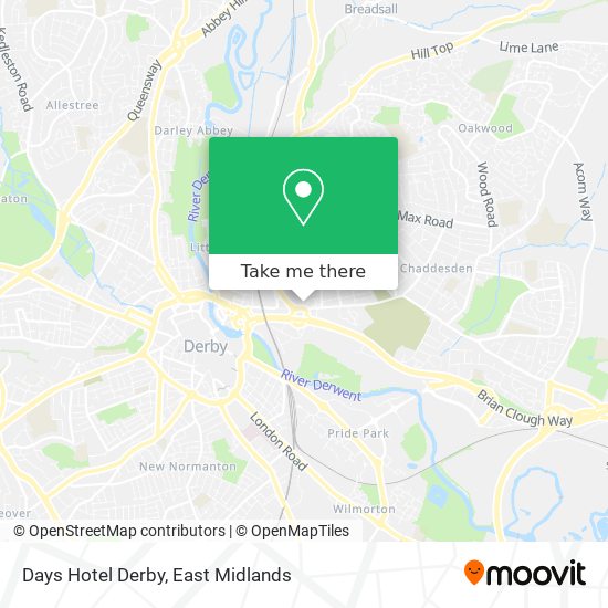 Days Hotel Derby map