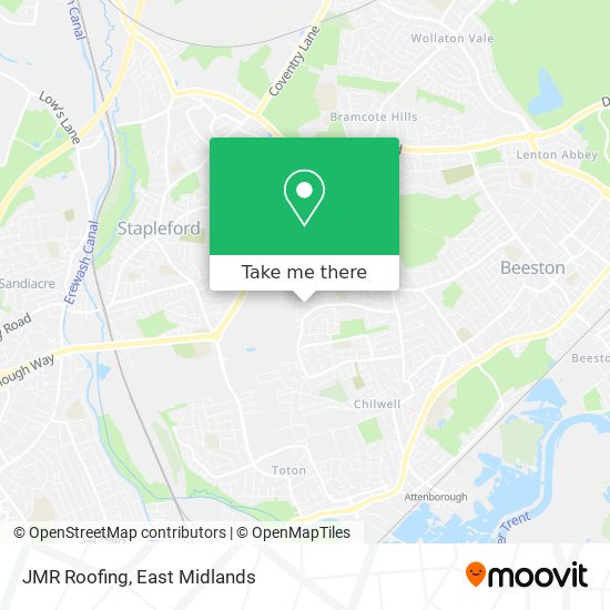 JMR Roofing map