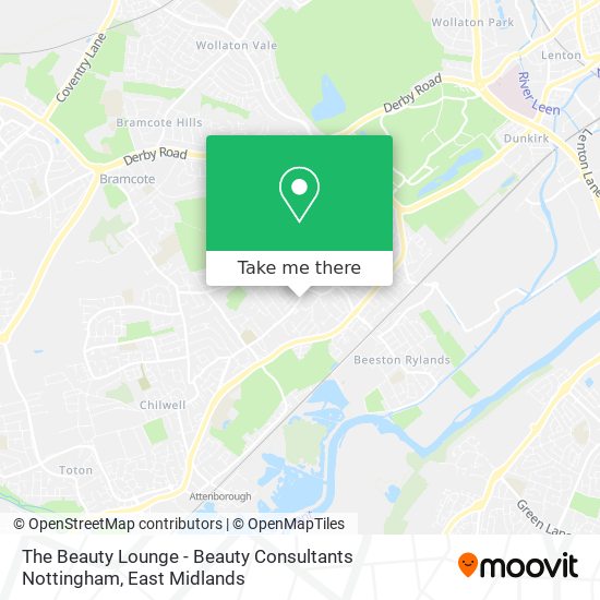 The Beauty Lounge - Beauty Consultants Nottingham map
