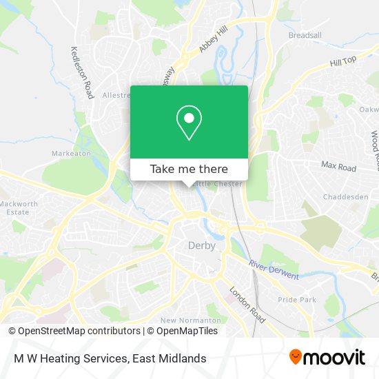 M W Heating Services map