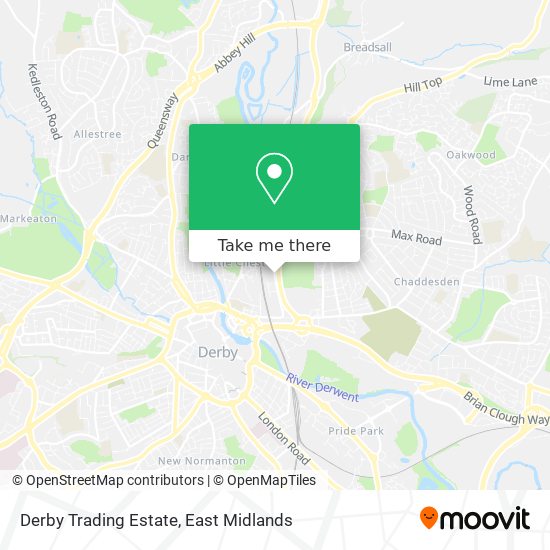 Derby Trading Estate map