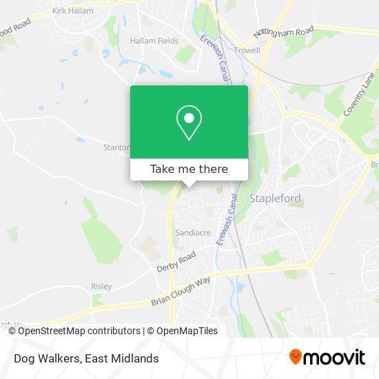 Dog Walkers map