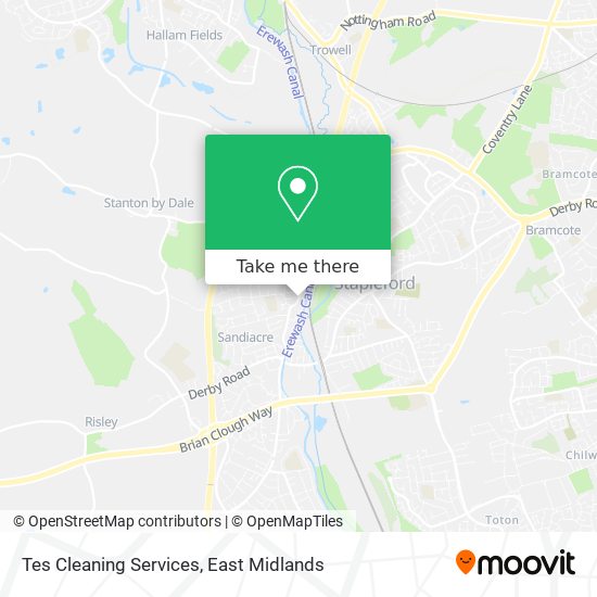 Tes Cleaning Services map