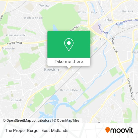 The Proper Burger map