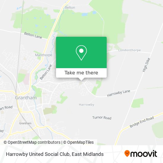 Harrowby United Social Club map