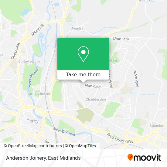 Anderson Joinery map