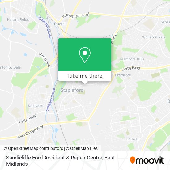 Sandicliffe Ford Accident & Repair Centre map