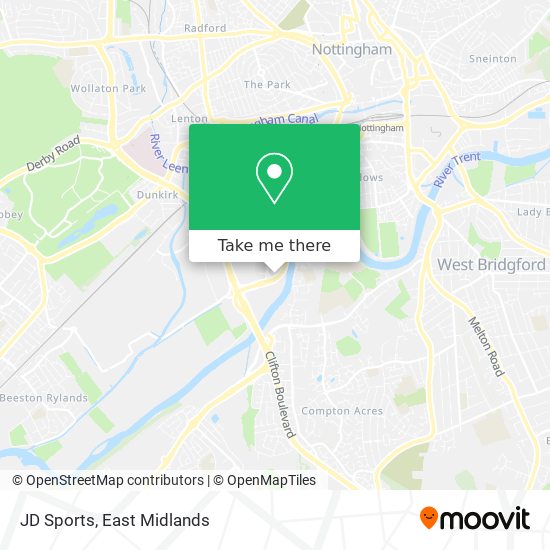 JD Sports map