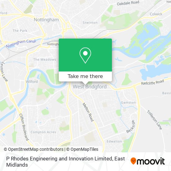 P Rhodes Engineering and Innovation Limited map